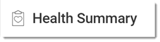 Example Health Summary Header