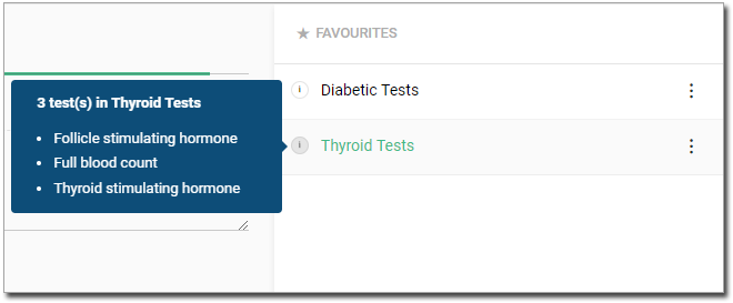 Thyroid Test - Favourites