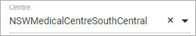 Example Centre select field