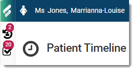 Example recall notification patient count